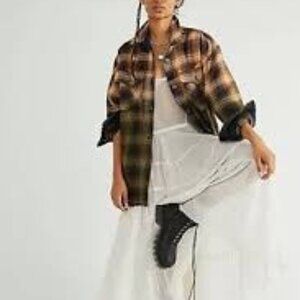 We The Free Anneli Plaid Shirt Jacket XL